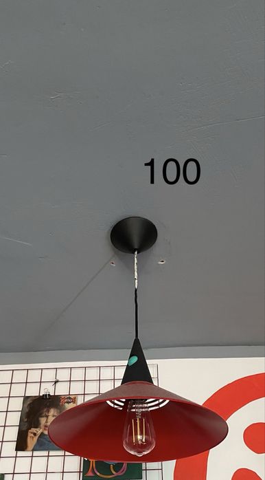 Lampa sufitowa - kolorowe szklane