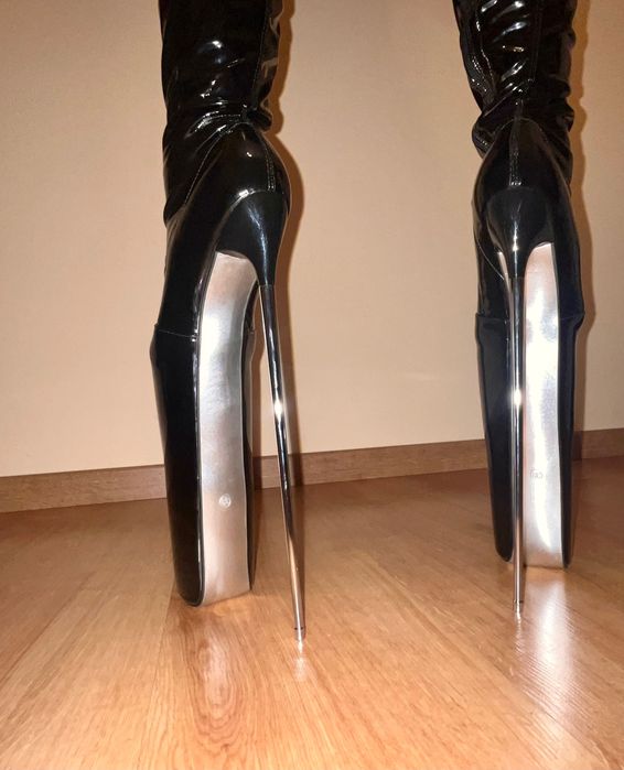 6/ OD RĘKI 39 !! 30 cm !! Buty metal heel kozaki !! 30 cm !! kozaczki