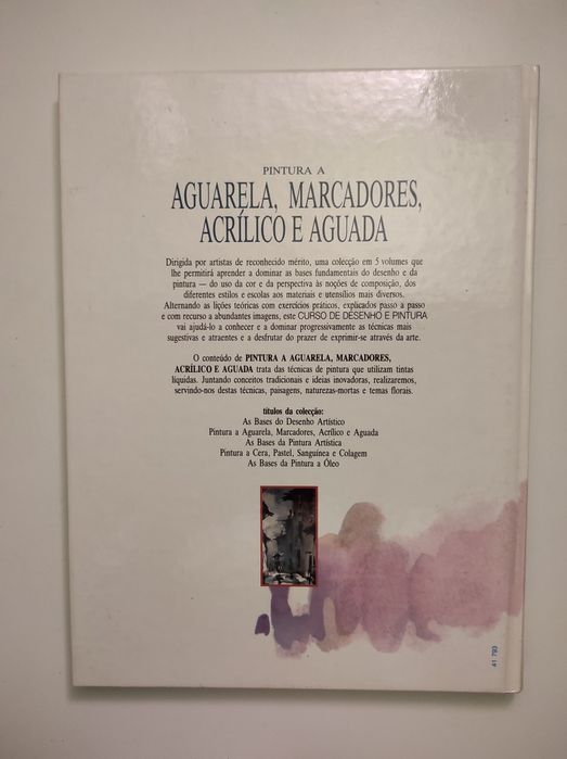 Livro "Pintura a aguarela, marcadores, acrílico e aguada"