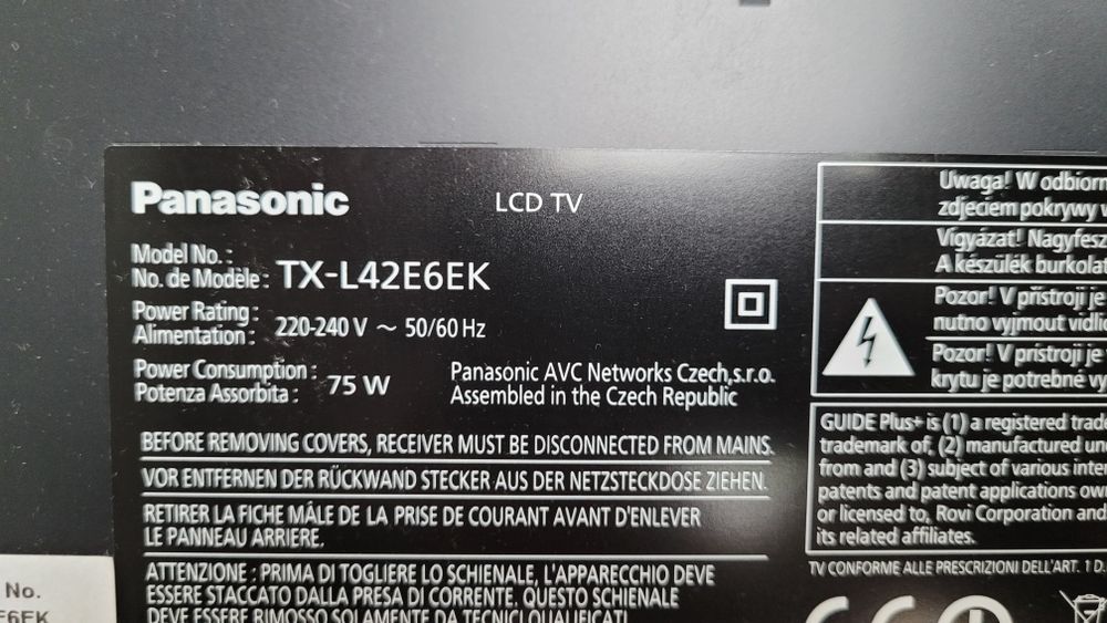 Telewizor Panasonic TX-L42E6EK, 42 cale
Panasonic TX-L42E6EK