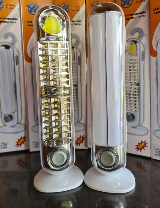 Світлодіодна акумуляторна LED-лампа. Зарядки висточає на 5 годин