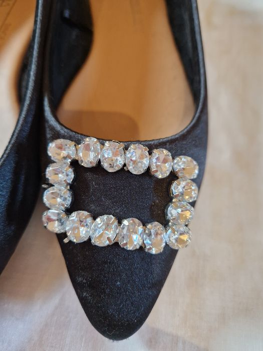Sapatos pretos com brilhantes Sfera 37