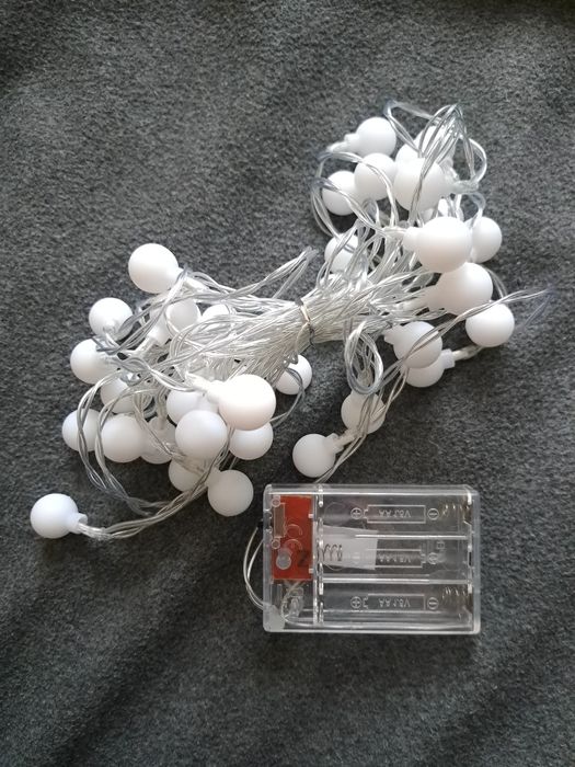 Lampki led - 3m - żarówki / kulki