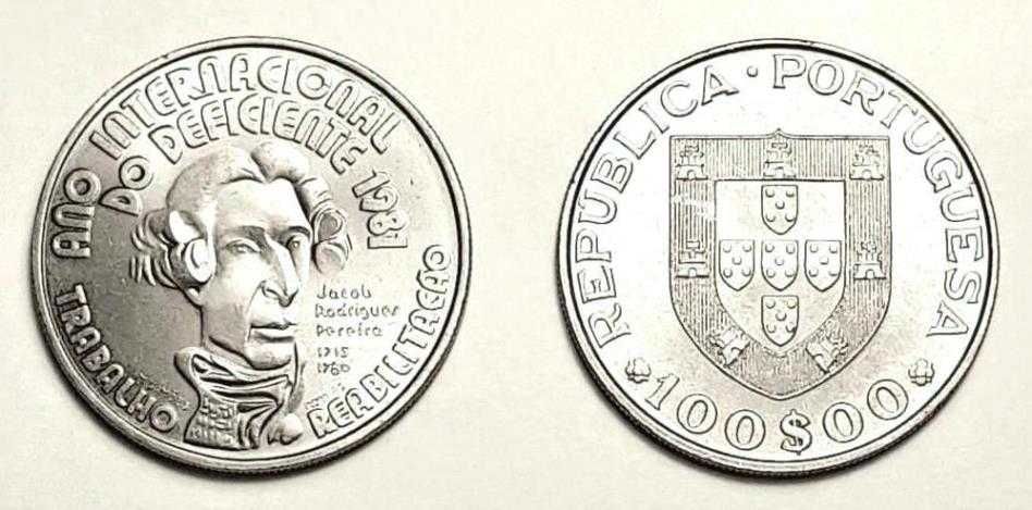 Portuguese Coins - 100$ Escudos (International Year of Disabled Persons)