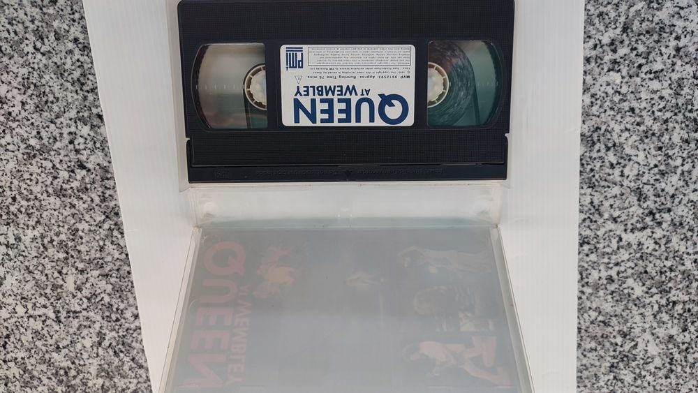 Cassete de vídeo Queen antiga