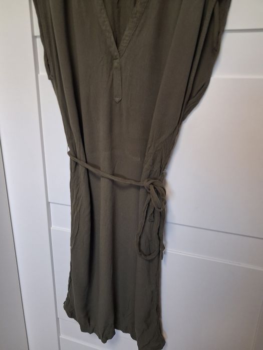 H&M sukienka khaki damska S