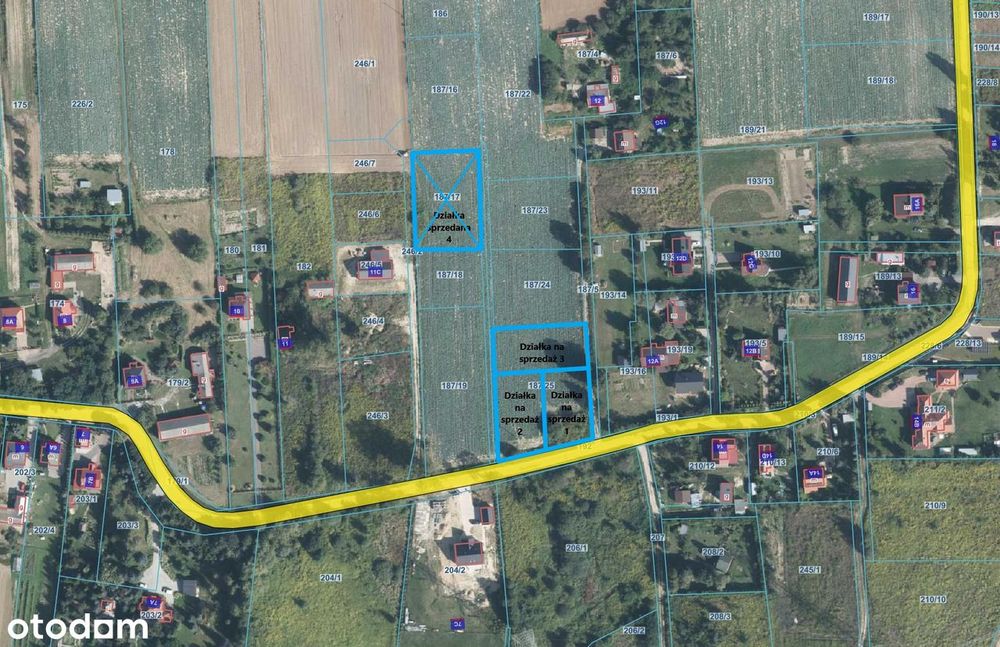Działki budowlane od 600–1000 m² – Baszki, gmina Niemce