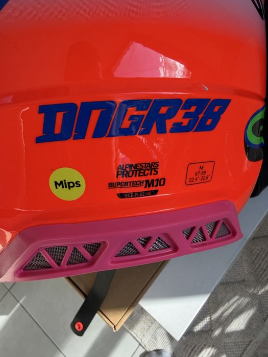 Шлем Alpinestars Supertech M10 Deegan Orange Pink Purple