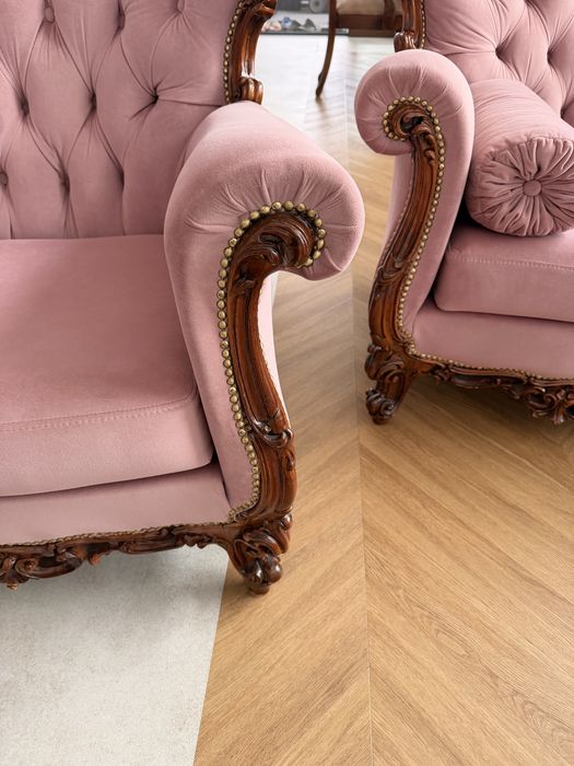 Wypoczynek ludwikowski sofa 2 fotele