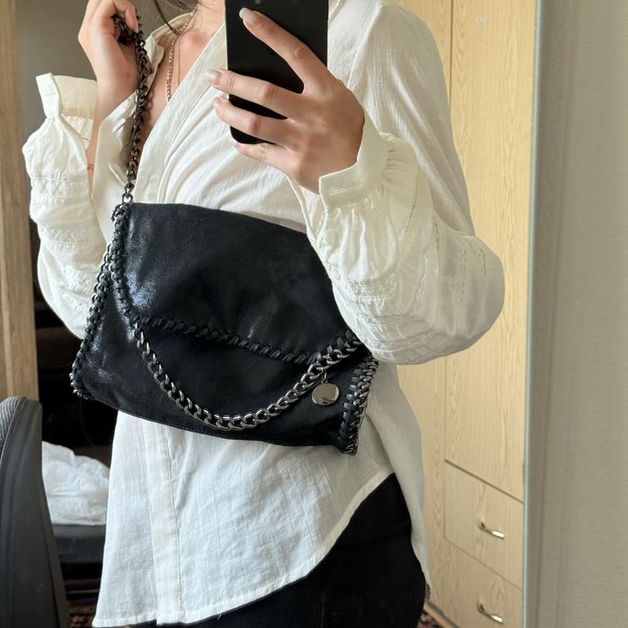 сумка на цепи черная на плечо y2k