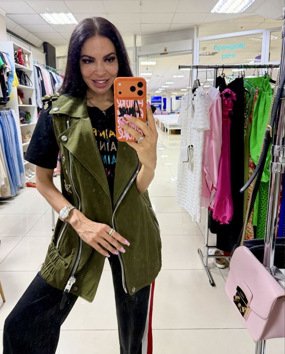 Жилет Coach зі сваровськи