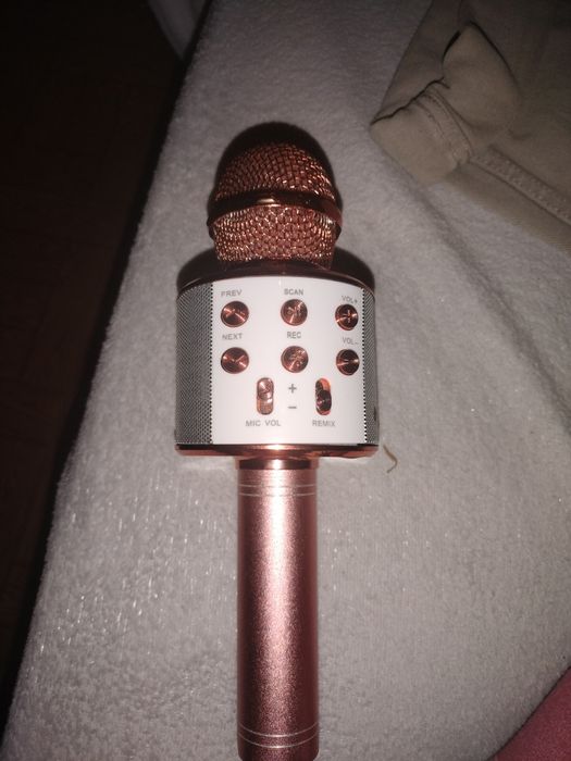 Microfone com coluna