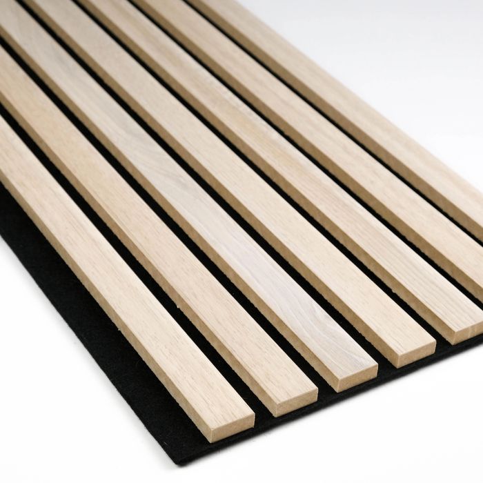 Панель стінова рейкова акустична 3D softpaneli 2800х295х17 мм Дуб