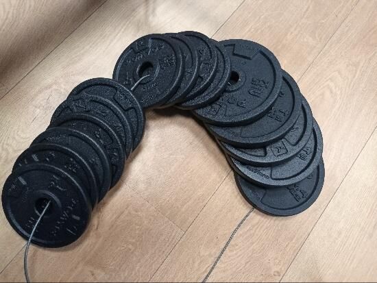 Halteres Musculação 20kg Disco Ferro Fundido Parcialmente Reciclado