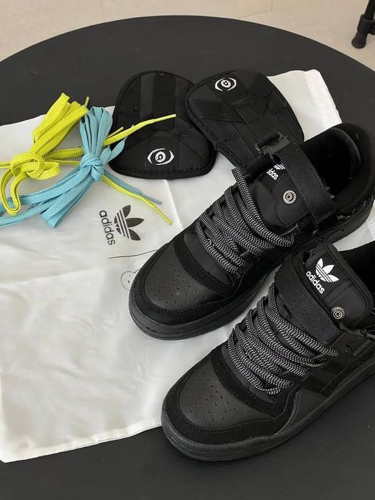 Чоловічі кросівки Adidas Forum low x Bad Bunny Black