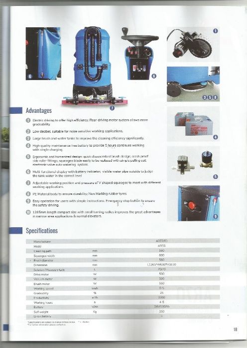 Varredora/Esfregona Industrial /Condutor Sentado