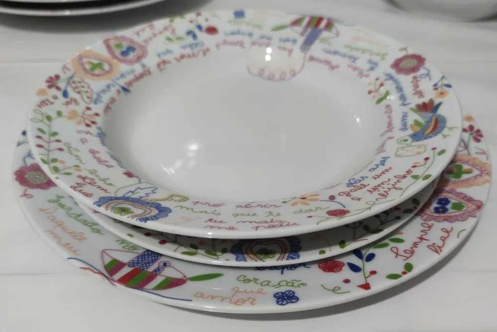 Serviço Mesa, 6 Pessoas (lenço dos namorados)