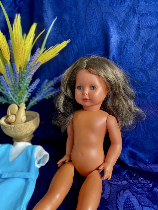 Emaso! 1950-е! Кукла тортулон Западная Германия винтаж длинноволосая