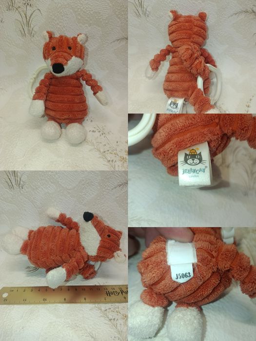 Jellycat лисичка лиса подвеска кукла книжка зайчик кролик мишка ведмедик  Jelly cat мяг