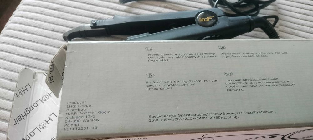 Zgrzewarka do przedłużania włosów na ciepło