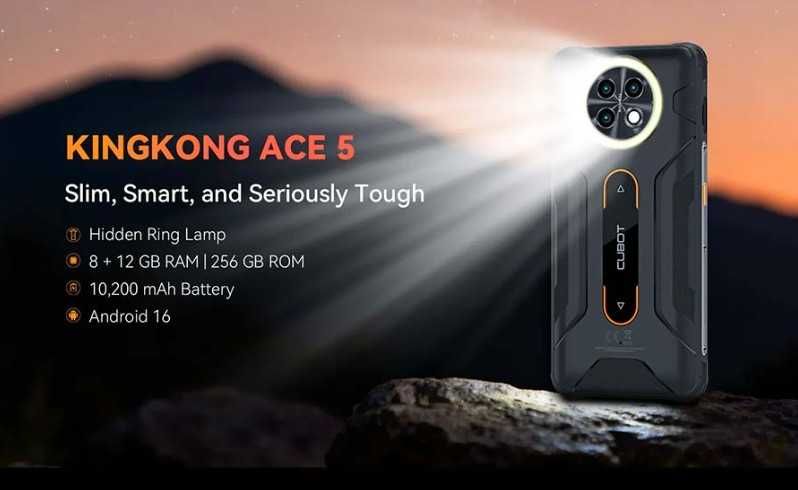 CUBOT KingKong ACE 5 8/256gb NFC Global version Black 10200mAh СУПЕР батарея