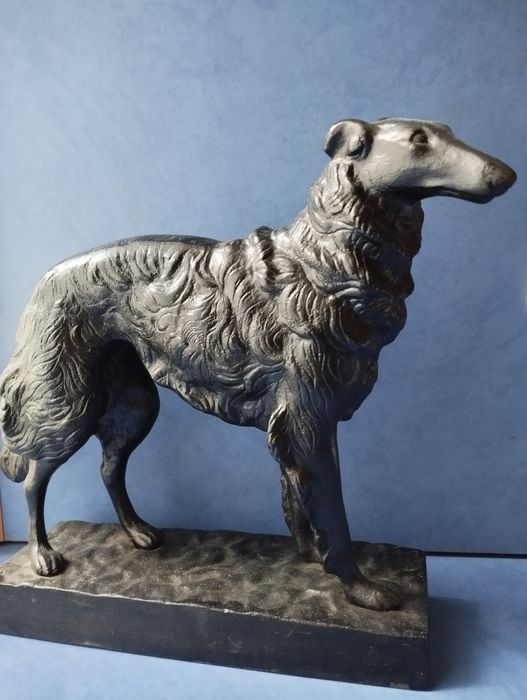 Статуэтка Собака борзая , чугун,  Касли,  большая, 3,9 кг