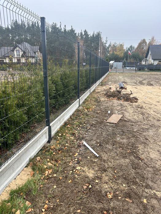 Ogrodzenie panelowe fi4 153cm bramy panelowe palisadowe montaż