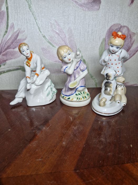 Фарфоровые статуэтки, раритет,  антиквариат,  фарфор , фигурки,  ретро