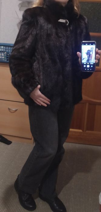 Напівшубок автоледі з норки Saga Furs, полушубок  автоледи, норковый