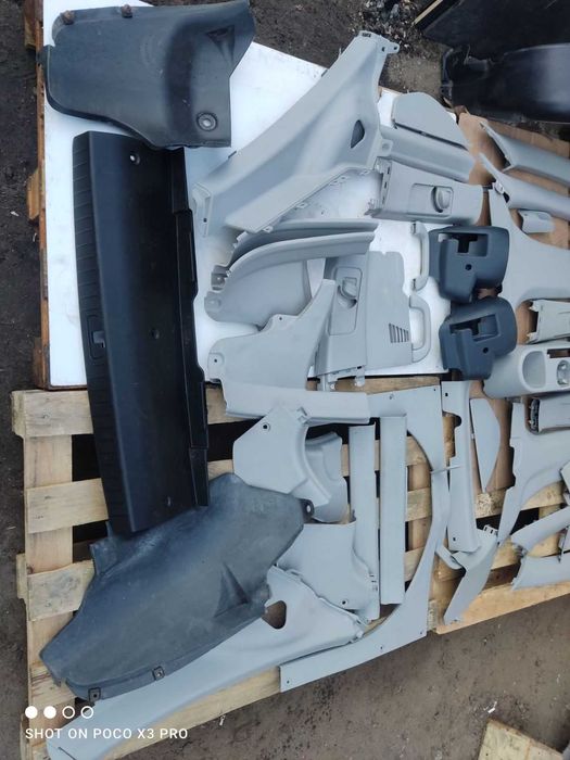 Пластик салона Hyundai Accent 2006-2010 серый/бежевый Хюндай Акцент