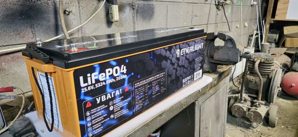 Акумулятор lipofe4 24V, 208Ah, 5 325Wh