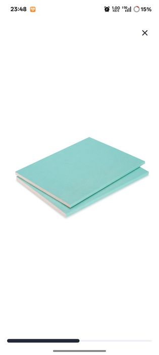 10x Placas de Gesso Hidrofugo Gypfor Aqua BA13 250x120