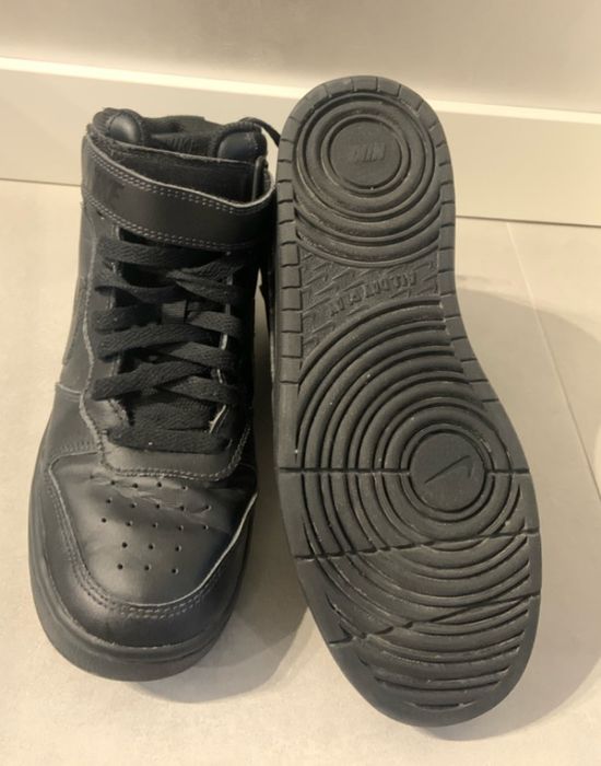 Nike Court Borough чорні кросівки 38,5 розмір шкіряні