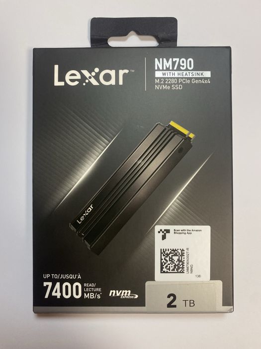SSD накопичувач Lexar NM790 2TB (NVMe M.2, PCIe 4.0, з радіатором)