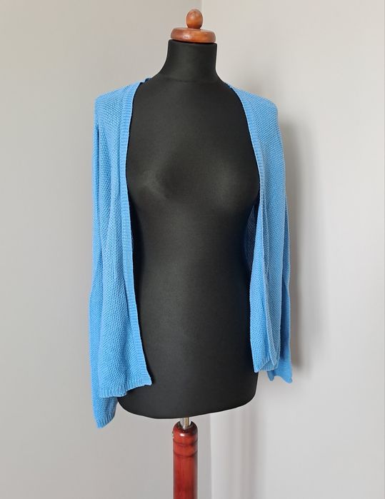 Niebieska narzutka kardigan H&M 36 S