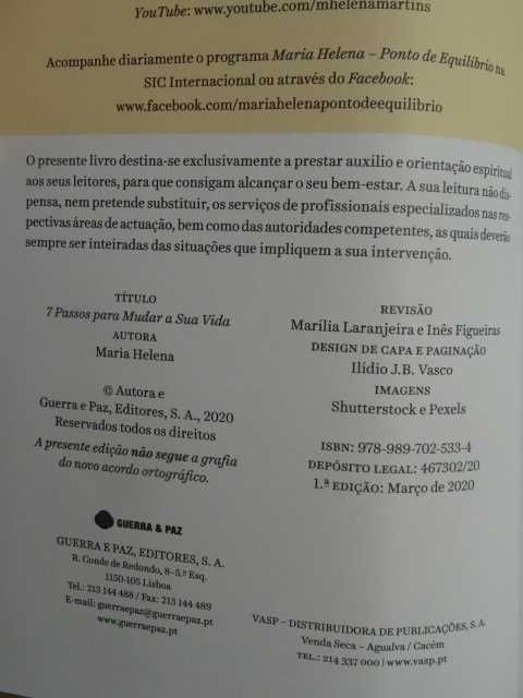 7 Steps to Change Your Life by Maria Helena - 1st Edition64740538748033122