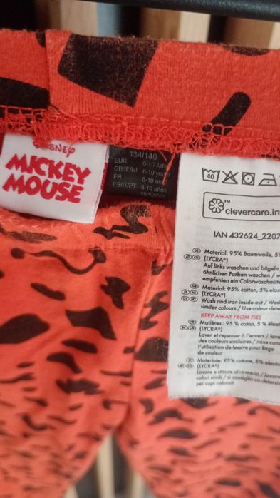 Komplety spodenki i bluzka dziewczęca Disney Mickey Mouse rozmiar 8-10lat