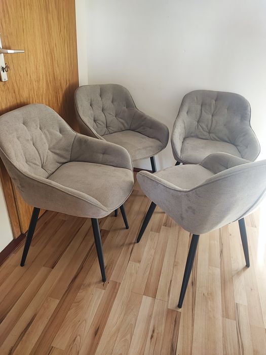 4× М'ягкі кухонні стільці з підлокітником Sessel Stühle