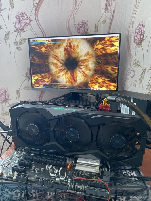 Видеокарта КАКНОВАЯ GIGABYTE RX 5600 XT  8GB MSI MECH OC. и ОБМЕН