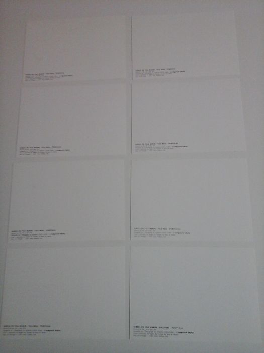 Conjunto 8 postais Frescos Século XV Igreja Vila Marim