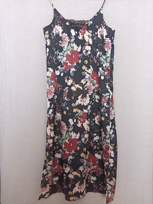 Koszula sukienka nocna Mango kwiaty boho 38 M