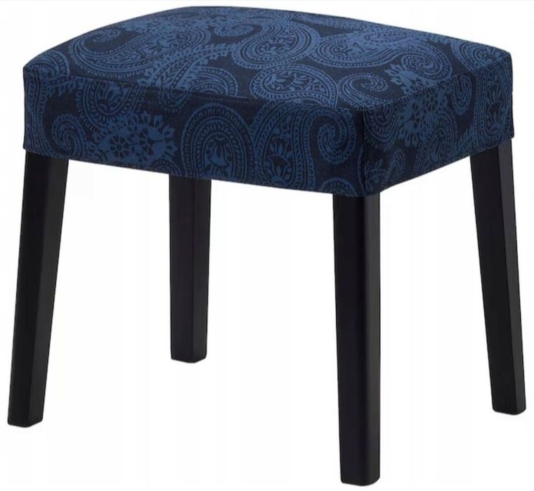 IKEA SAKARIAS nowy stolek z pokryciem granatowy Kvillsfors.