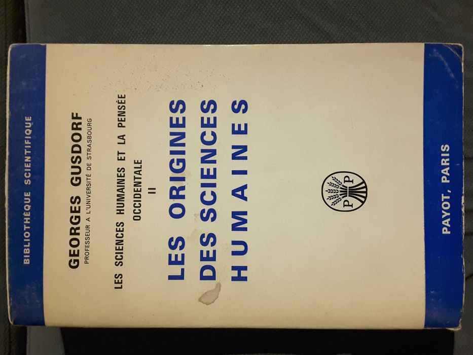 Les Origines des Sciences Humaines / História da Felicidade