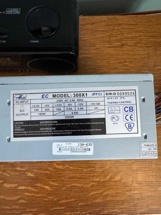 zasilacz komputerowy eurocase 300W ec model: 300X1 PFC