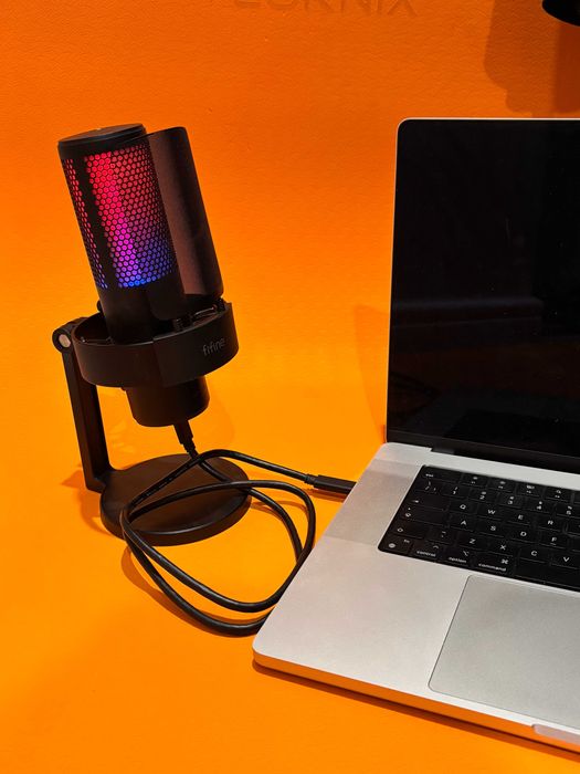 Мікрофон настільний кольоровий для відеоблогера FIFINE A8 PLUS