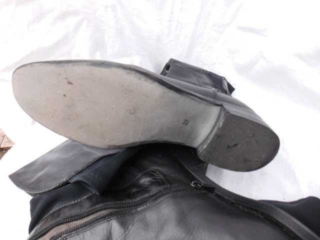 Apia włoskie skórzane kozaki muszkieterki 37