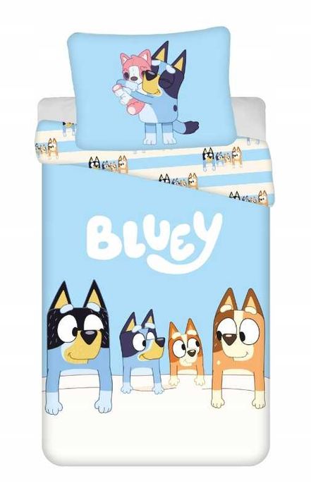 Pościel bawełniana 140x200 Bluey Bingo dziecięca dla dziecka