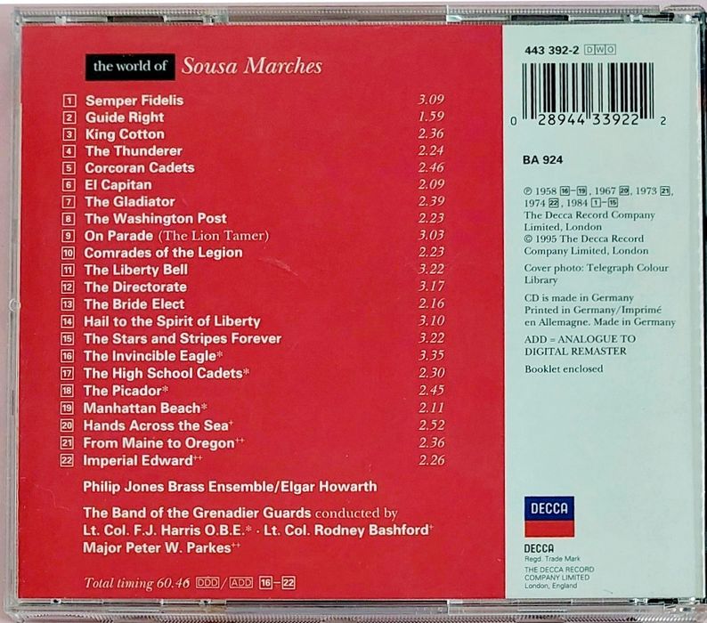 CD John Philip Sousa - Marchas Militares