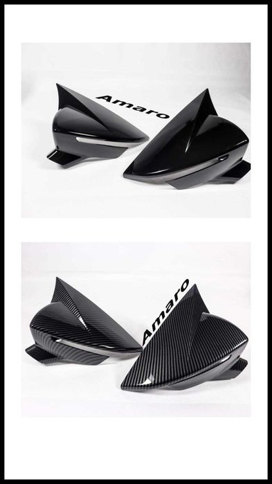 Capas de Espelhos Carbono/Preto(Seat Ibiza MK5,Leon MK3, 5F, FR,Cupra)