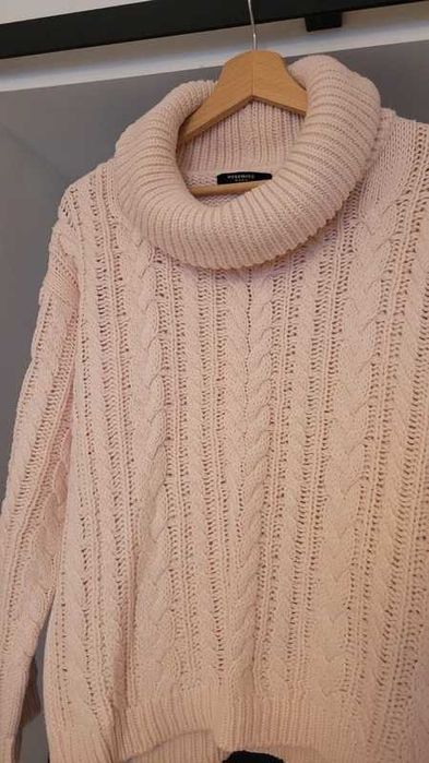 Ciepły gruby golf sweter damski zimowy Reserved rozmiar S